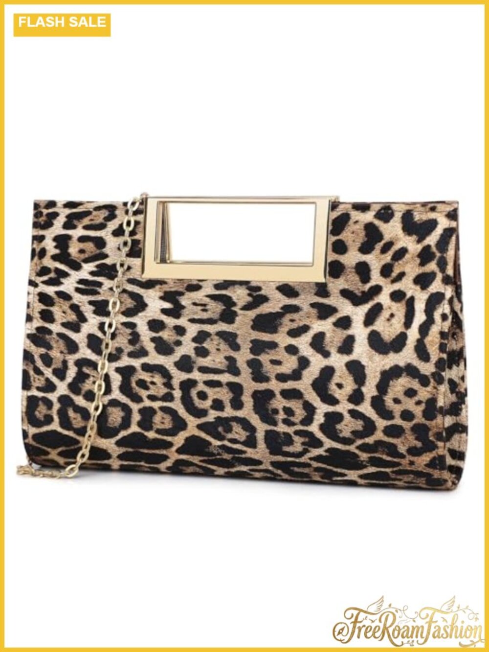 PU Leather Clutch Purse with Chain Evening Bag Wedding Party Formal